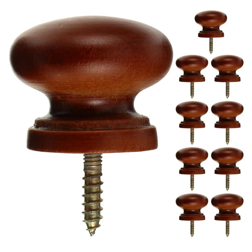 10pcs Solid Wood Handle 3.3Cm Round Drawer Knobs Self-Tapping Cabinet Hardware Moisture Resistant Kitchen Wardrobe Pulls Tool
10pcs Solid Wood Handle 3.3Cm Round Drawer Knobs Self-Tapping Cabinet Hardware Moisture Resistant Kitchen Wardrobe Pulls Tool