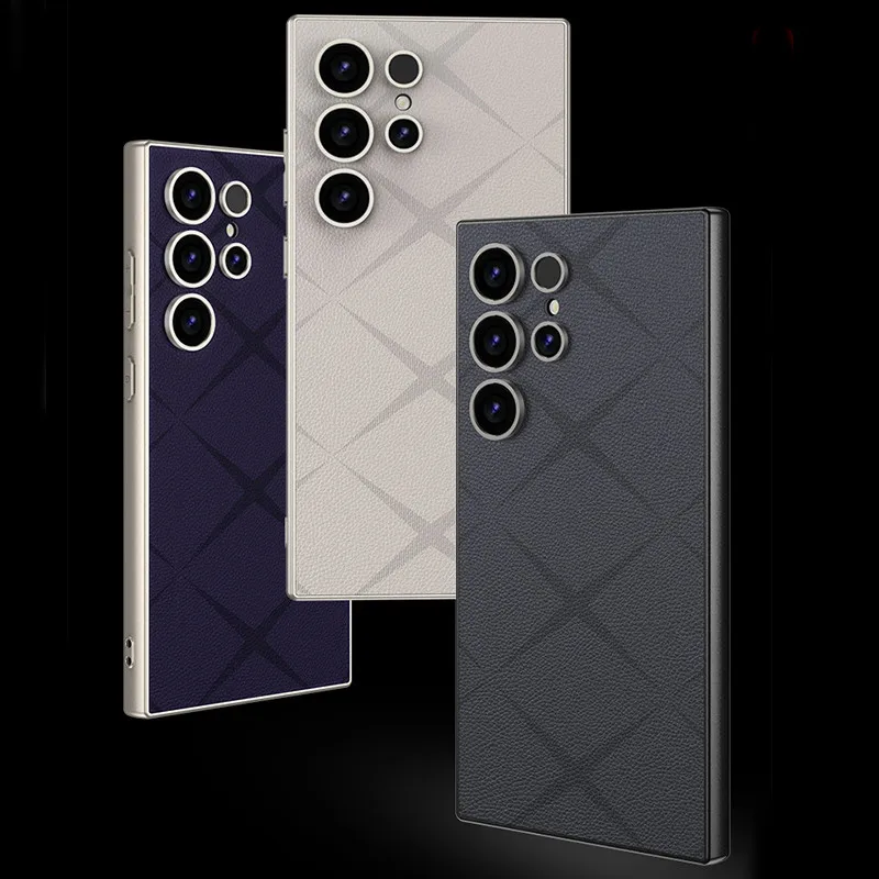 For Samsung Galaxy S24 Ultra / S23 Ultra GKK Skin-friendly Plain Leather Metallic Paint Frame Phone Cover Phone Accessories
For Samsung Galaxy S24 Ultra / S23 Ultra GKK Skin-friendly Plain Leather Metallic Paint Frame Phone Cover Phone Accessories