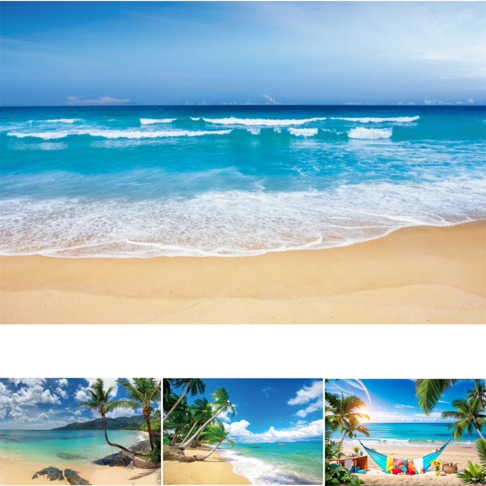 Summer Ocean Beach Backdrop Photo Tropical Seaside Palm Tree Baby Birthday Wedding Holiday Party Decor Photography Background
Summer Ocean Beach Backdrop Photo Tropical Seaside Palm Tree Baby Birthday Wedding Holiday Party Decor Photography Background