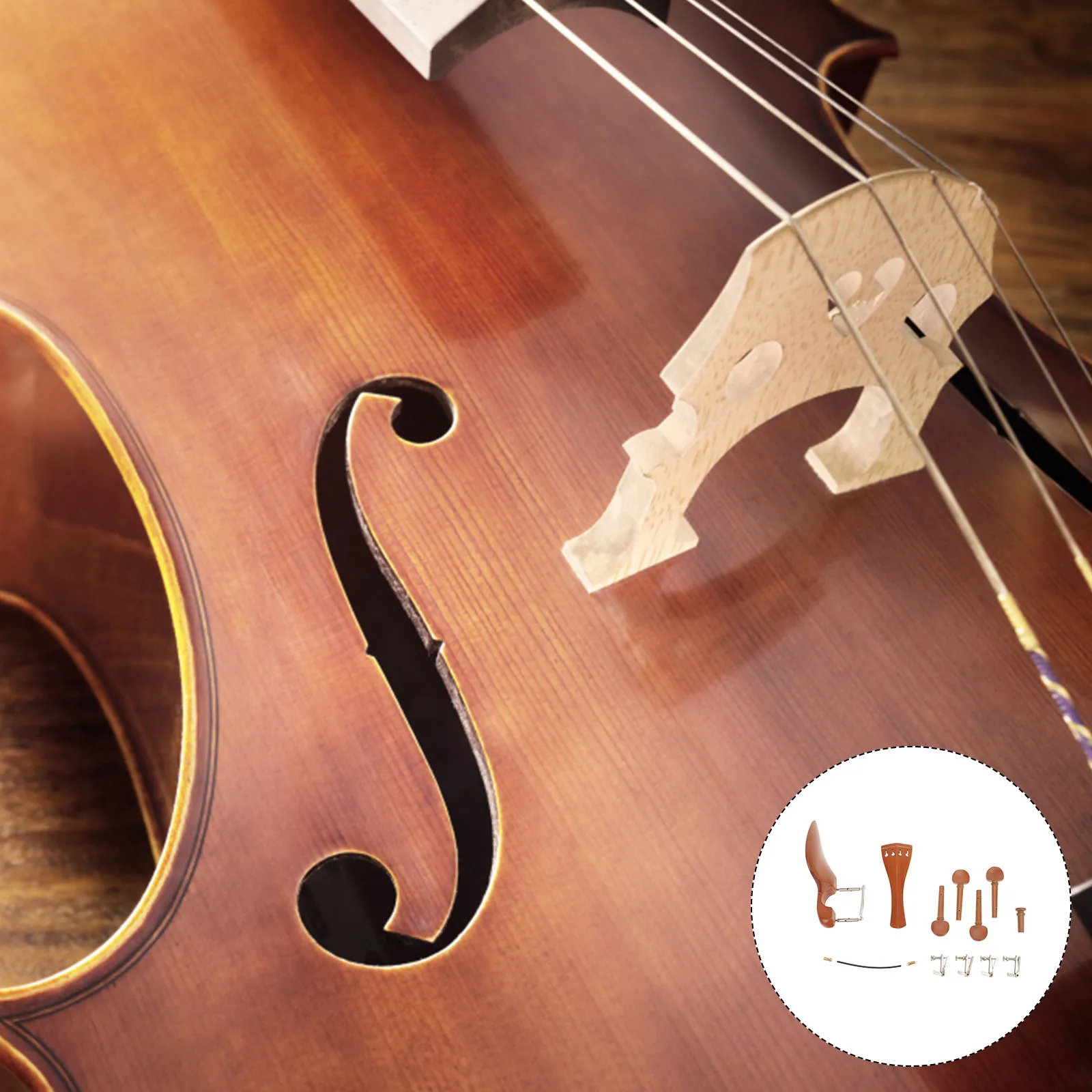 1 set Violin Accessories Set Wood Stainless Steel Tuning Pegs Chin Rest Tailpiece Replacement Parts Design for Repair
1 set Violin Accessories Set Wood Stainless Steel Tuning Pegs Chin Rest Tailpiece Replacement Parts Design for Repair