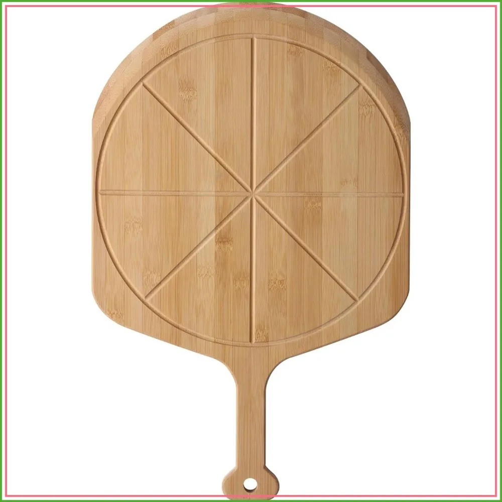 18" Bamboo Pizza Peel & Cutting Board, Lightweight, 8 Slice Grooves, for Outdoor Pizza Oven
18" Bamboo Pizza Peel & Cutting Board, Lightweight, 8 Slice Grooves, for Outdoor Pizza Oven
