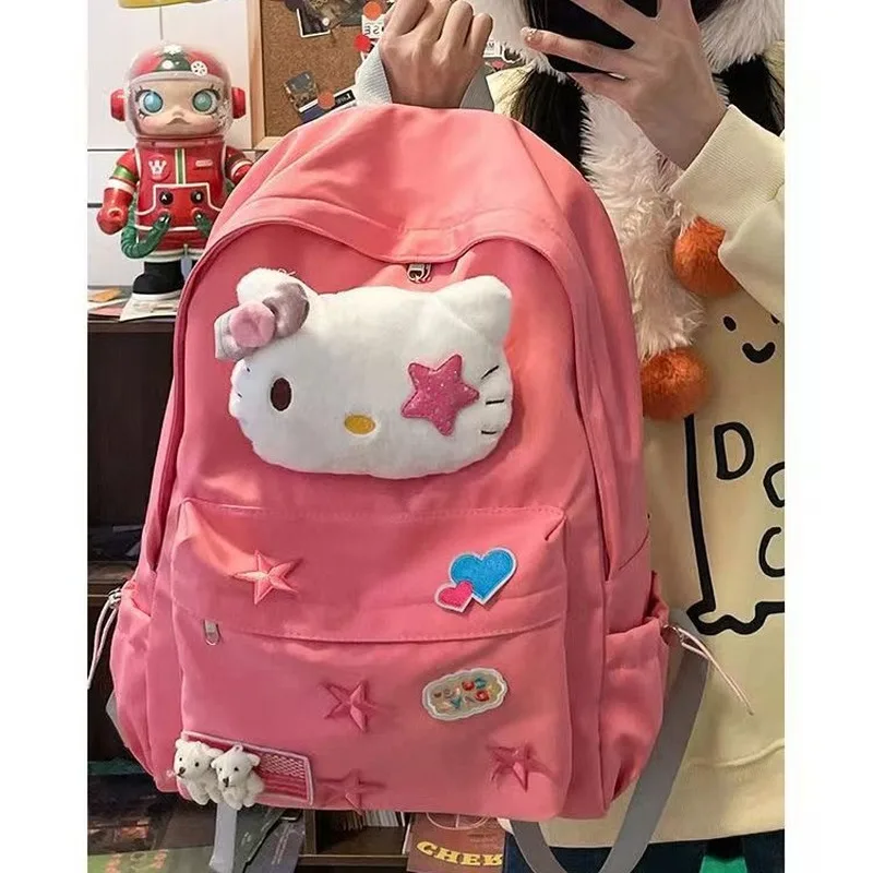 Новый Sanrio Hello Kitty y2k милый мультфильм аниме детский милый рюкзак большой емкости студенческий рюкзак Spicy Girl школьный подарок
Новый Sanrio Hello Kitty y2k милый мультфильм аниме детский милый рюкзак большой емкости студенческий рюкзак Spicy Girl школьный подарок