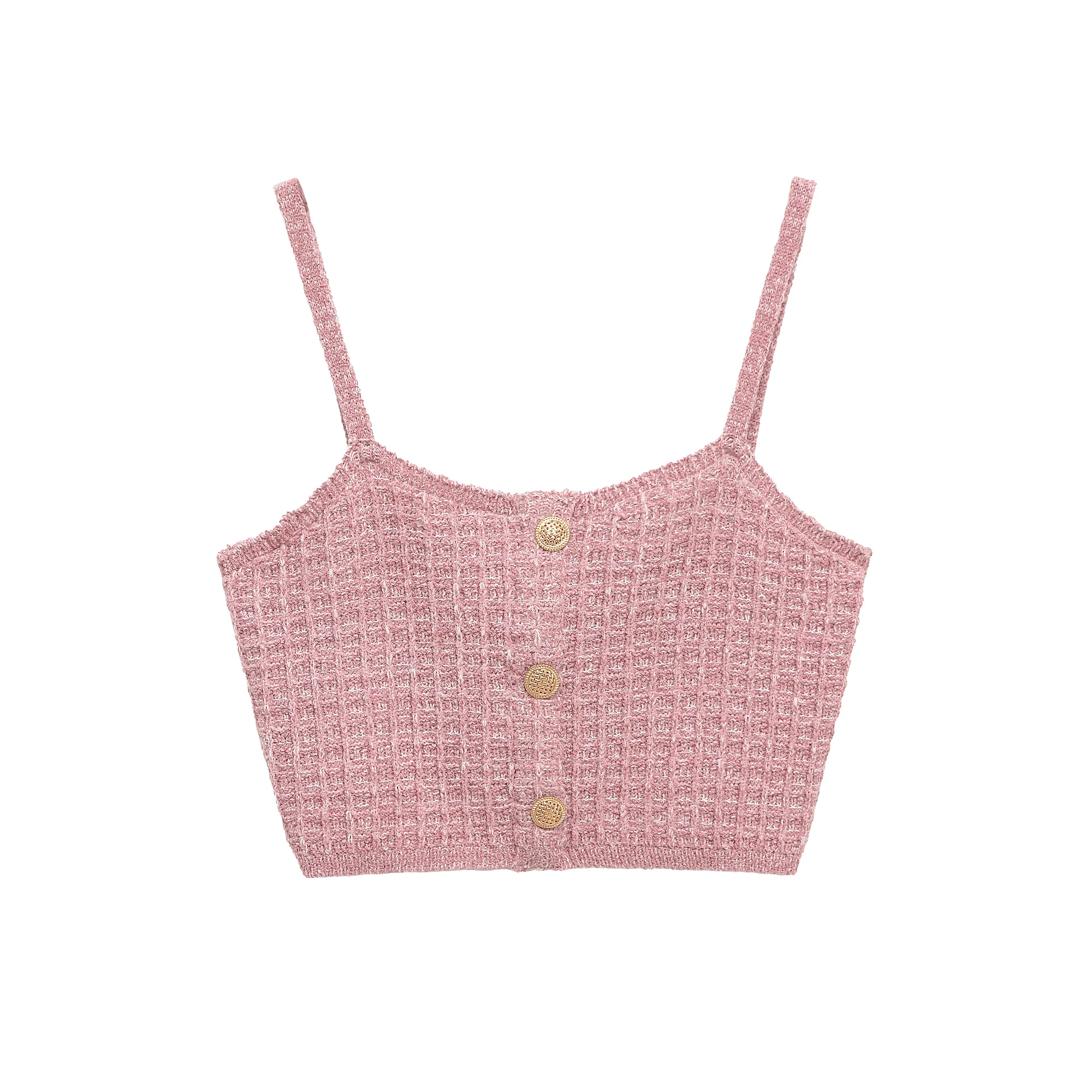 Women's clothing new summer products Women's clothing stretch straight collar thin suspender comfortable short top 5063341
Women's clothing new summer products Women's clothing stretch straight collar thin suspender comfortable short top 5063341
