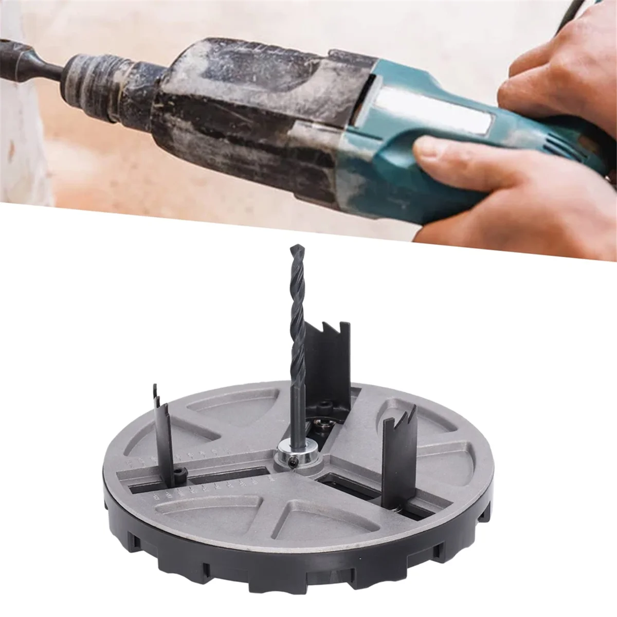 Round Circular Punch Saw Adjustable Punching Saw Hole Opener Tools with Positioning Bit and 3 Tooth Blades
Round Circular Punch Saw Adjustable Punching Saw Hole Opener Tools with Positioning Bit and 3 Tooth Blades