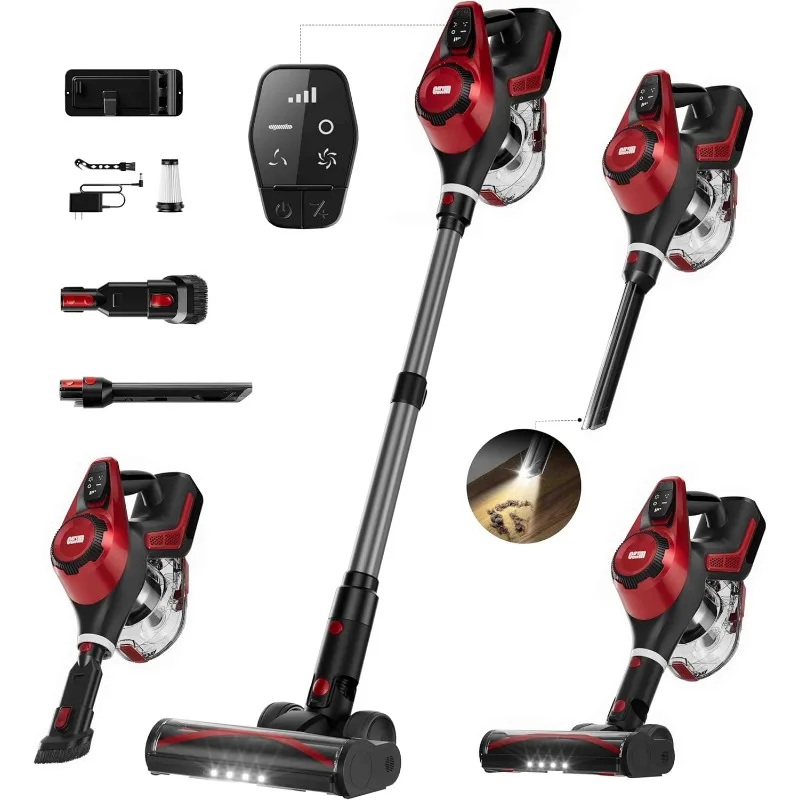 Cordless Vacuum Cleaner, 30Kpa Home Stick Vacuum, Smart Display & 1.5L Dust Cup, 55mins Max Runtime, Rechargeable
Cordless Vacuum Cleaner, 30Kpa Home Stick Vacuum, Smart Display & 1.5L Dust Cup, 55mins Max Runtime, Rechargeable