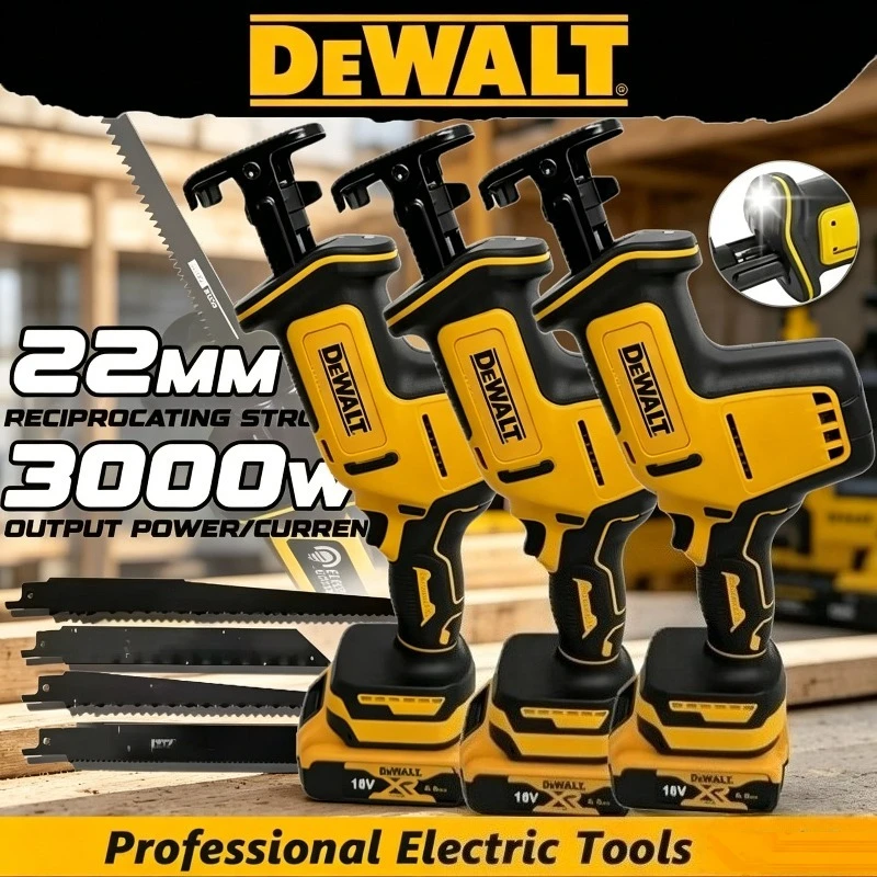 DEWALT Tool Reciprocating Saw Cordless Brushless Speed Adjustable Metal Wood Electric Saw Power Tool For 18V Battery
DEWALT Tool Reciprocating Saw Cordless Brushless Speed Adjustable Metal Wood Electric Saw Power Tool For 18V Battery