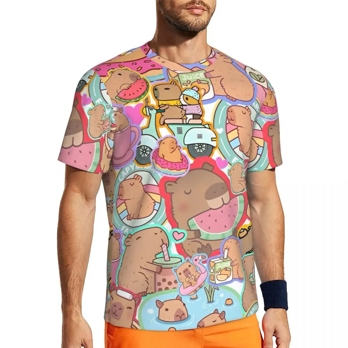 Capibara Lovely Nap T Shirt Trendy Cool T-Shirts Short Sleeve Awesome Tshirt Beach Casual Crew Neck Big Size Tees
Capibara Lovely Nap T Shirt Trendy Cool T-Shirts Short Sleeve Awesome Tshirt Beach Casual Crew Neck Big Size Tees