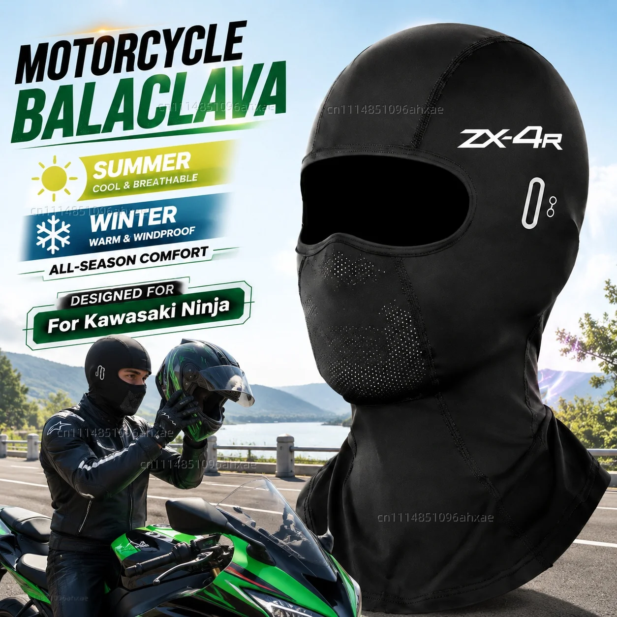 For Kawasaki Ninja ZX4RR ZX 4RR Ninja ZX 4R ZX4R Motorcycle Balaclava Summer Glasses Face Breathable Hole Winter Warm breathable
For Kawasaki Ninja ZX4RR ZX 4RR Ninja ZX 4R ZX4R Motorcycle Balaclava Summer Glasses Face Breathable Hole Winter Warm breathable