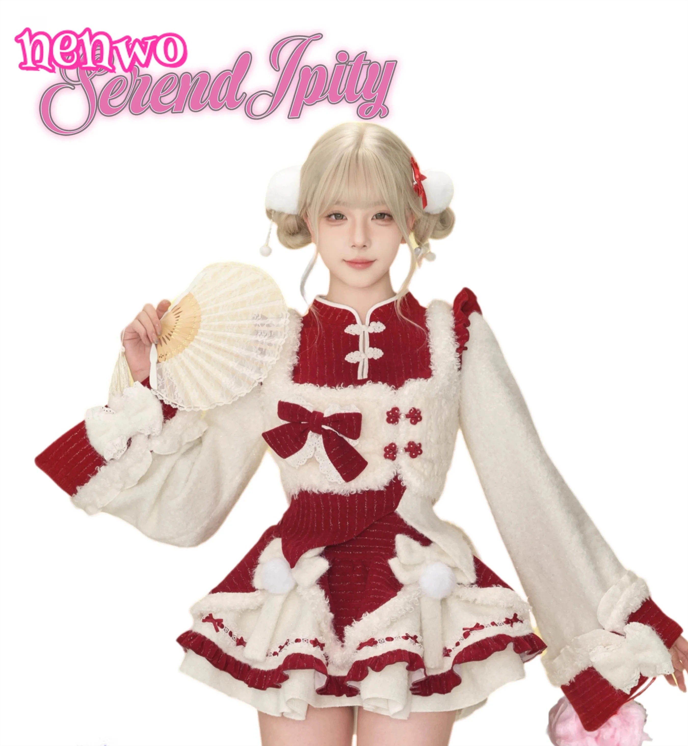 Winter Christmas Lolita 2 Piece Sets Women Kawaii Plush Bunny Ear Hooded Cloak Coat Bow Mini Dresses Korean Style Y2k Sweet Suit
Winter Christmas Lolita 2 Piece Sets Women Kawaii Plush Bunny Ear Hooded Cloak Coat Bow Mini Dresses Korean Style Y2k Sweet Suit