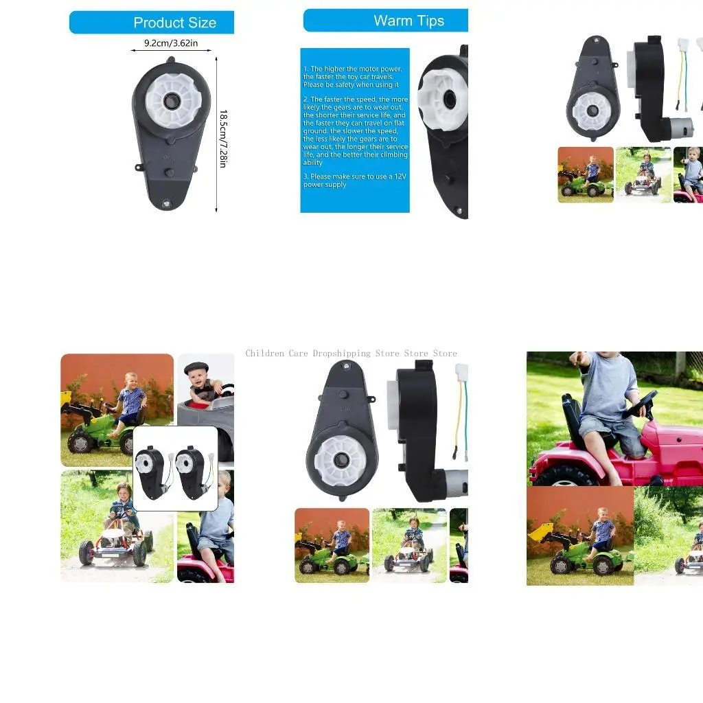 Twin Pack 12V Gearboxes Motors 40000RPM with Couplers for Children's Electric Vehicle Upkeep
Twin Pack 12V Gearboxes Motors 40000RPM with Couplers for Children's Electric Vehicle Upkeep