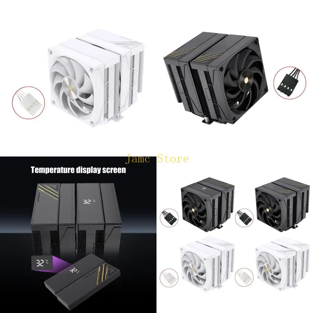 LX0B Quiet 120mm PWM Fan Computer Air Cooling 6 Copper Heat Pipes For LGA1700 Socket AM5 AM4 Without Lighting
LX0B Quiet 120mm PWM Fan Computer Air Cooling 6 Copper Heat Pipes For LGA1700 Socket AM5 AM4 Without Lighting