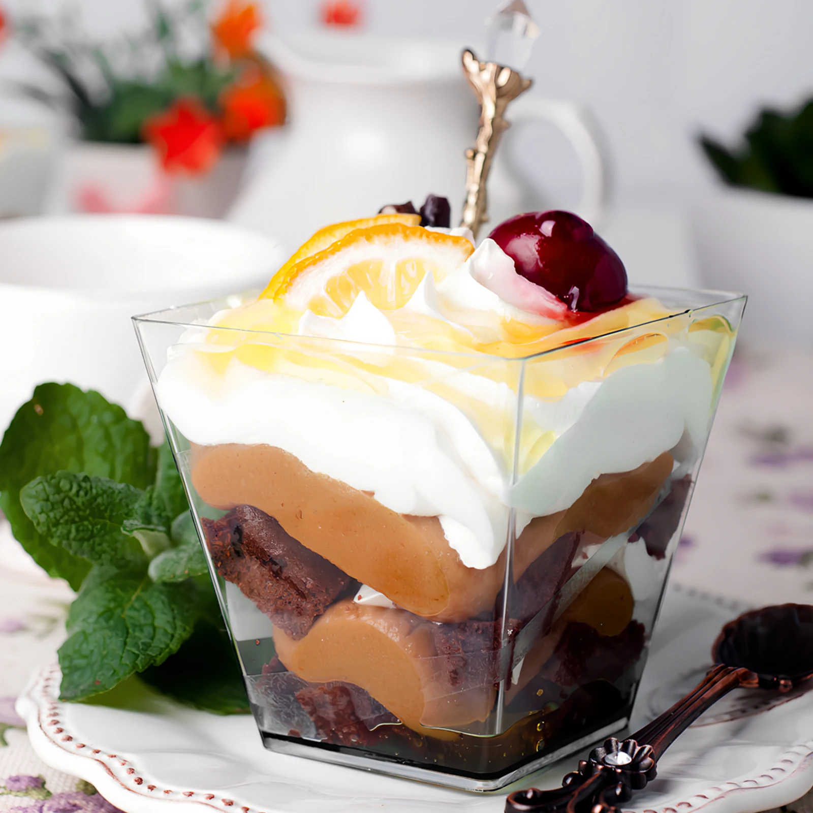 30 Pcs Mini Dessert Cups Clear Peanut Butter Cup Plastic Pudding Cups With Spoons For Mousse Trifle Yogurt Parfait Appetizers
30 Pcs Mini Dessert Cups Clear Peanut Butter Cup Plastic Pudding Cups With Spoons For Mousse Trifle Yogurt Parfait Appetizers