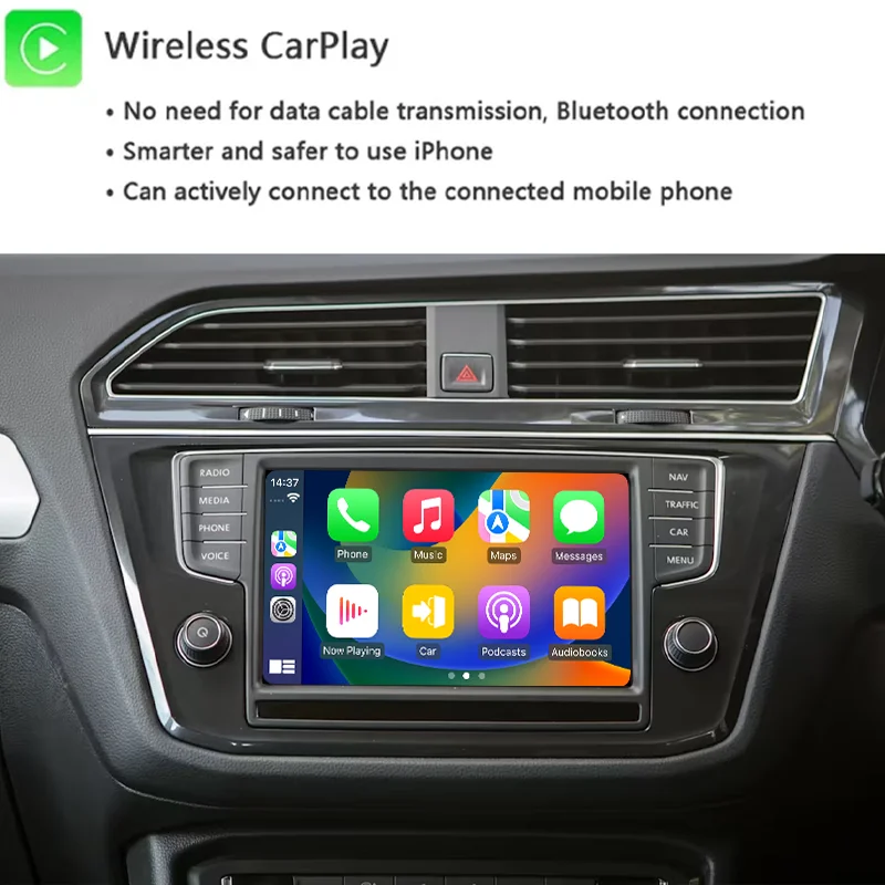 For Volkswagen MIB1/MIB2 System Wireless Apple CarPlay Android 15 Auto Kit Mylink Head Unit 2DIN BT
For Volkswagen MIB1/MIB2 System Wireless Apple CarPlay Android 15 Auto Kit Mylink Head Unit 2DIN BT
