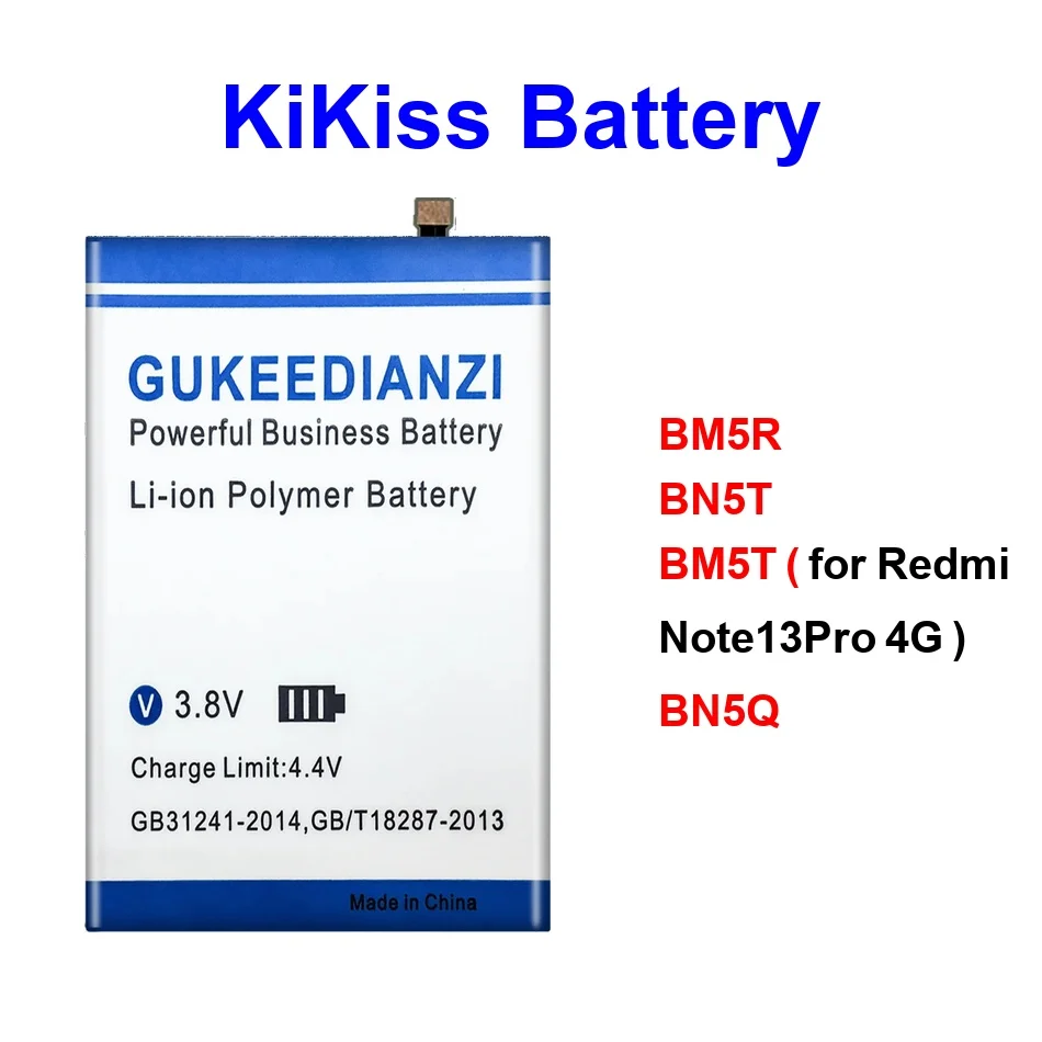 Mobile Phone Battery Durable BN5T BN5Q BM5R 5500-5600Mah For Xiaomi Redmi 13C Note 12 13 Poco M6 Pro 5G 4G
Mobile Phone Battery Durable BN5T BN5Q BM5R 5500-5600Mah For Xiaomi Redmi 13C Note 12 13 Poco M6 Pro 5G 4G