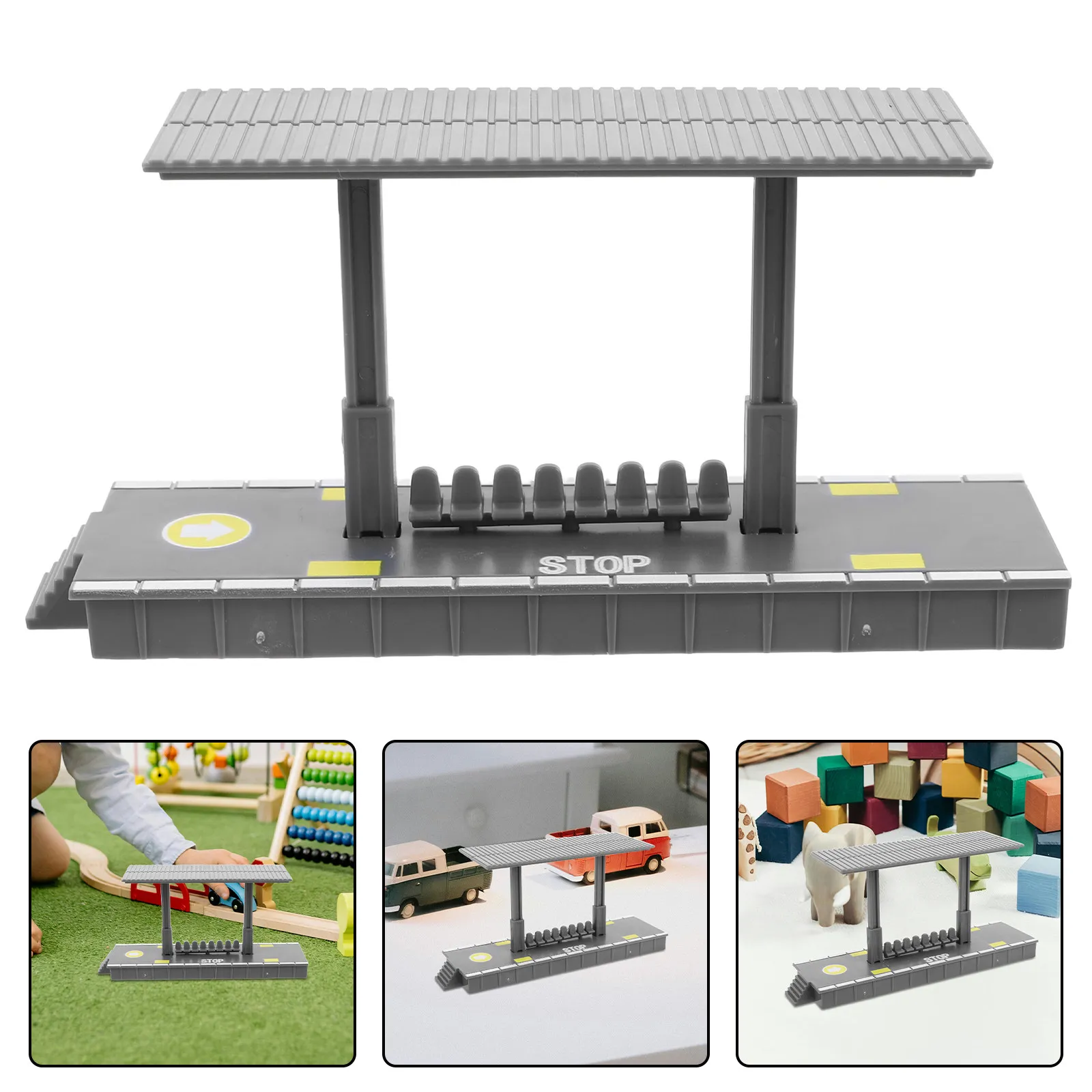 4Pcs DIY Pretend Train Station Platform Creative Railway Building Accessories for Kids Simulation Playing Station Setup
4Pcs DIY Pretend Train Station Platform Creative Railway Building Accessories for Kids Simulation Playing Station Setup