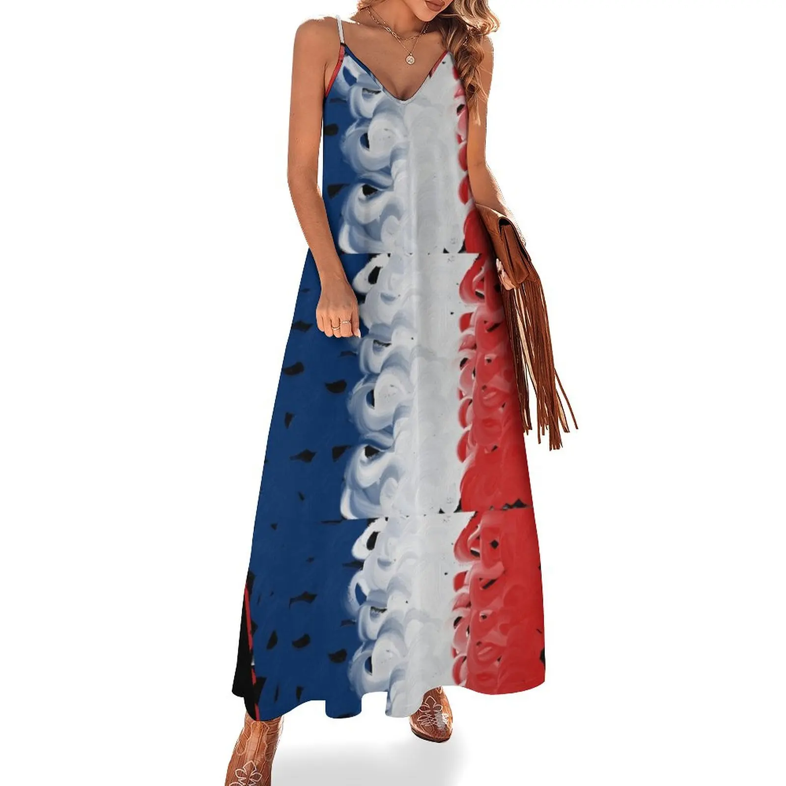 Bleu, blanc et, rouge Sleeveless Long Dress sexy short dresses daring dress summer 2025 women Dress
Bleu, blanc et, rouge Sleeveless Long Dress sexy short dresses daring dress summer 2025 women Dress