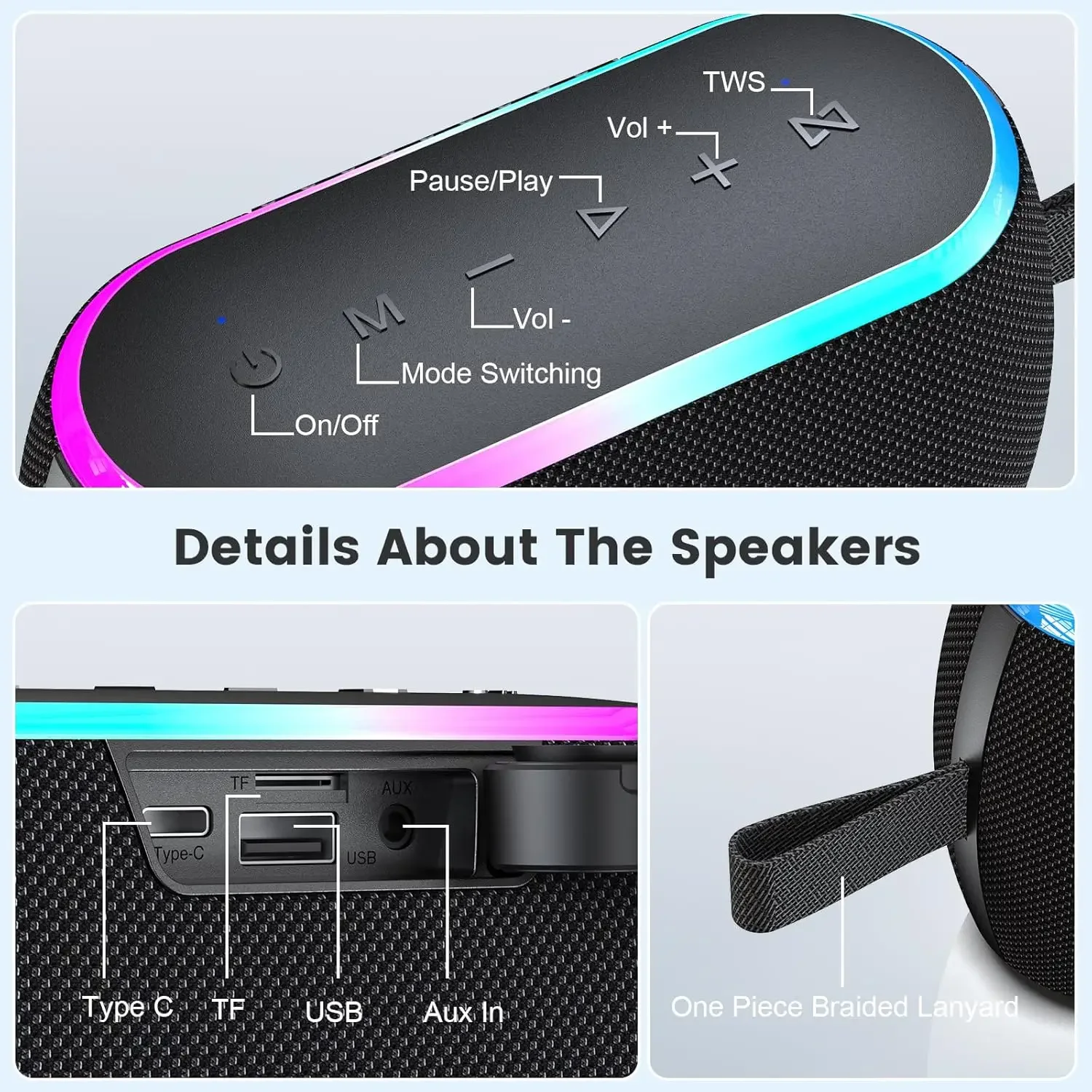 XDOBO X8 MINI II 30W All-in-One Bluetooth Speaker,TF Card USB Slot,AUX Input,Rechargeable Battery,RGB LED,Portable Sound System
XDOBO X8 MINI II 30W All-in-One Bluetooth Speaker,TF Card USB Slot,AUX Input,Rechargeable Battery,RGB LED,Portable Sound System