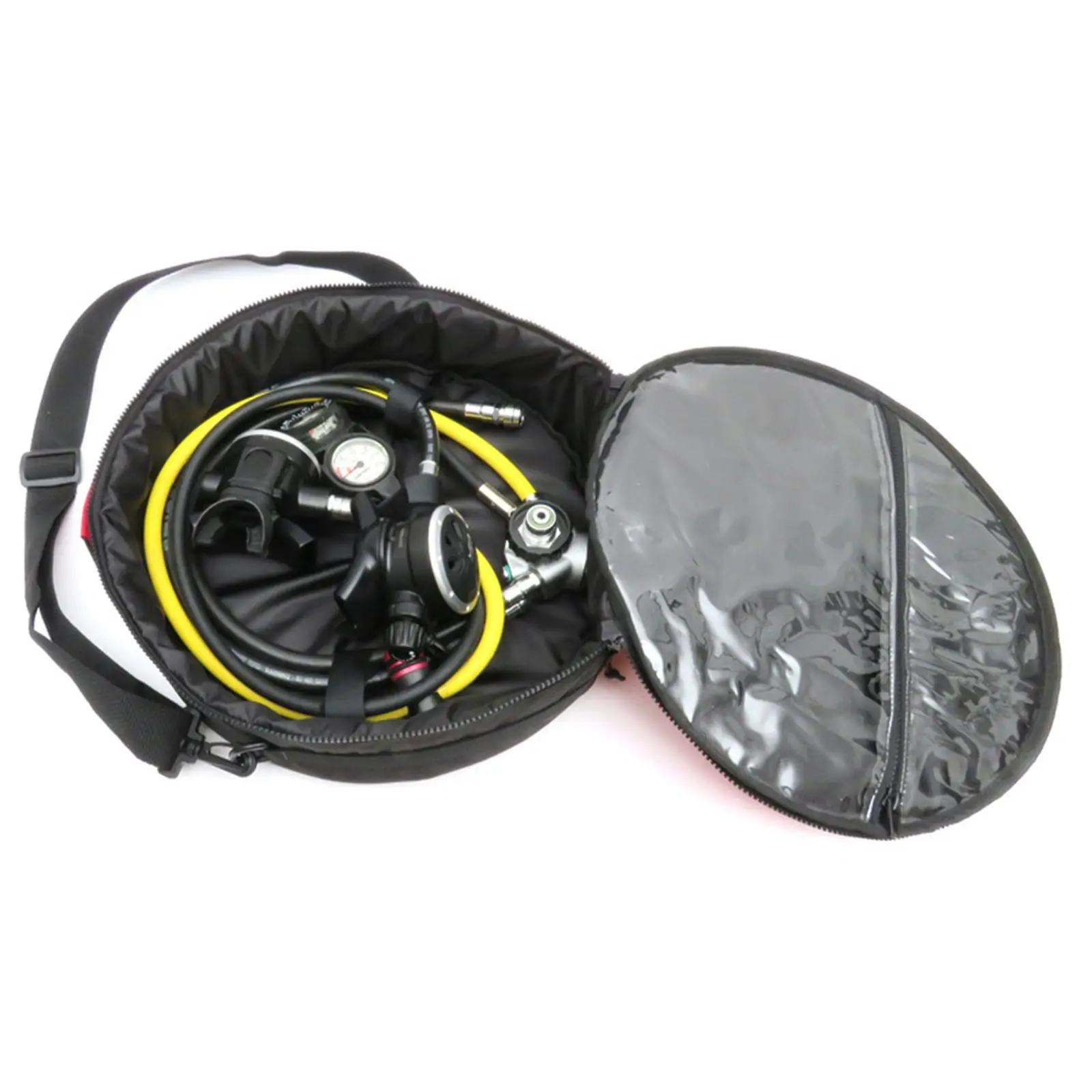 Round Scuba Diving Regulator Bag Zipper Design W/ Shoulder Strap Handbag
Round Scuba Diving Regulator Bag Zipper Design W/ Shoulder Strap Handbag