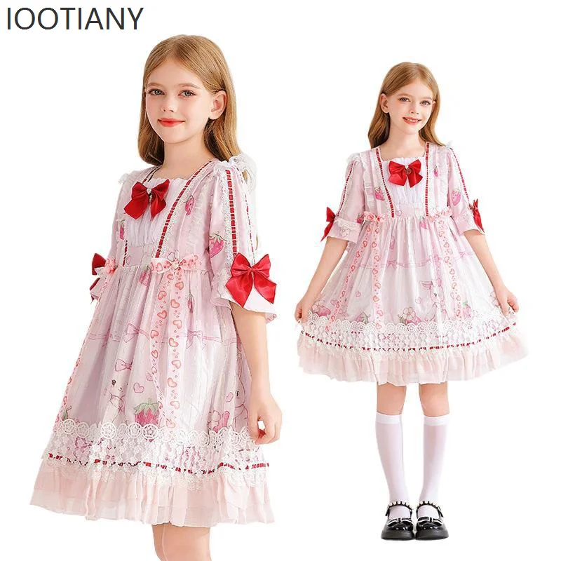 Halloween New Cute Children's Pink Lolita Chiffon Lace Dress Girl Lolita Lolita Princess Dress Stage Role Performance Costume
Halloween New Cute Children's Pink Lolita Chiffon Lace Dress Girl Lolita Lolita Princess Dress Stage Role Performance Costume