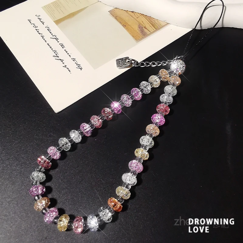 Женская цепочка для мобильного телефона ярких цветов с бусинами, аксессуар на запястье
Женская цепочка для мобильного телефона ярких цветов с бусинами, аксессуар на запястье