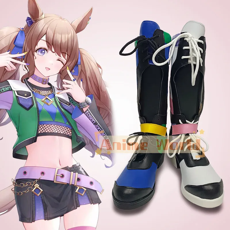Аниме-игра Umamusume Pretty Derby Tosen Jordan, обувь для косплея, ботинки для взрослых и детей, костюм на Хэллоуин, аксессуары, реквизит
Аниме-игра Umamusume Pretty Derby Tosen Jordan, обувь для косплея, ботинки для взрослых и детей, костюм на Хэллоуин, аксессуары, реквизит