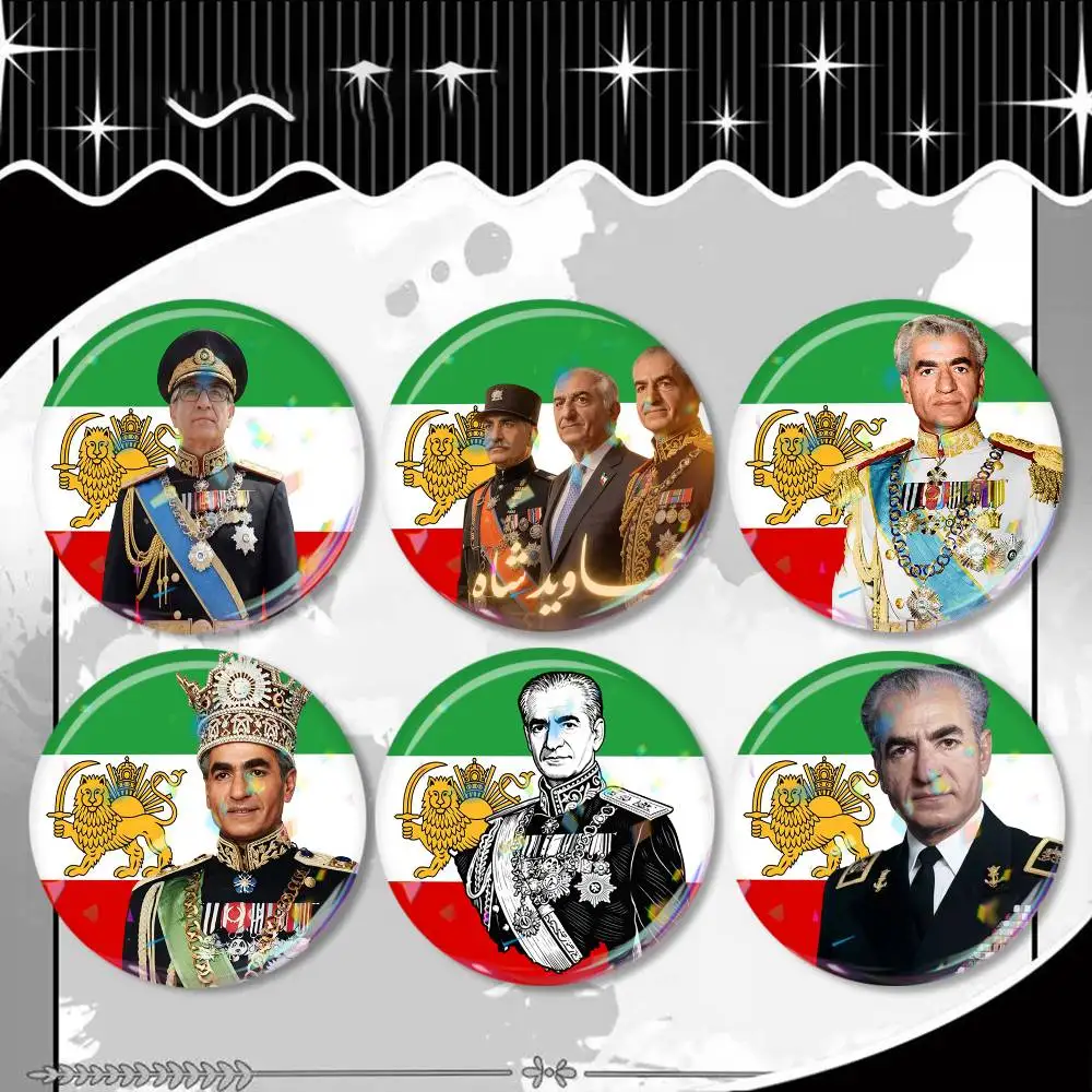 King Mohammad Reza Shah Pahlavi Iran Badge 25 32 44 58 75 mm Round Fans Collect Friends Gifts Brooch Souvenir
King Mohammad Reza Shah Pahlavi Iran Badge 25 32 44 58 75 mm Round Fans Collect Friends Gifts Brooch Souvenir