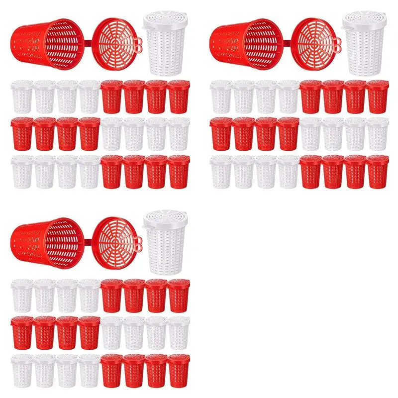 【BIG SALE】60 Pcs Fishing Bait Cage Trap Fish Lure Feeder Basket Plastic Bait Bucket For Crawfish Shrimp Earthworm Crab Carp
【BIG SALE】60 Pcs Fishing Bait Cage Trap Fish Lure Feeder Basket Plastic Bait Bucket For Crawfish Shrimp Earthworm Crab Carp