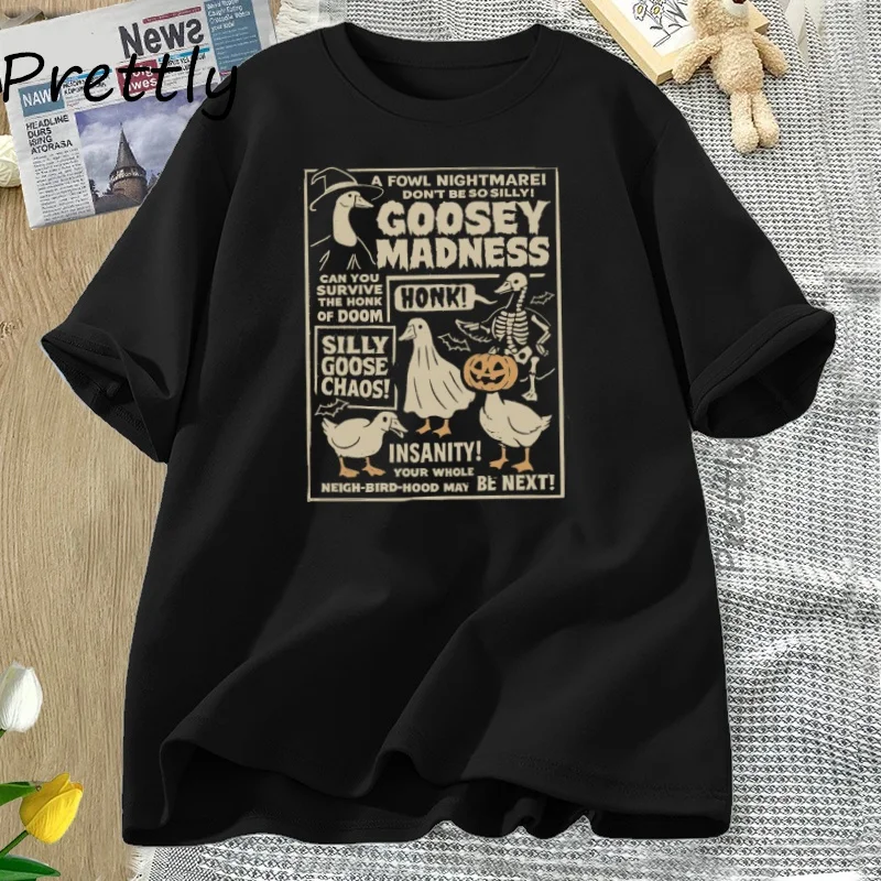 Vintage Halloween Silly Goose T Shirt Casual Short Sleeve Just A Spooky Goose Tshirt Halloween Spooky T-shirt Fall Pumkin
Vintage Halloween Silly Goose T Shirt Casual Short Sleeve Just A Spooky Goose Tshirt Halloween Spooky T-shirt Fall Pumkin