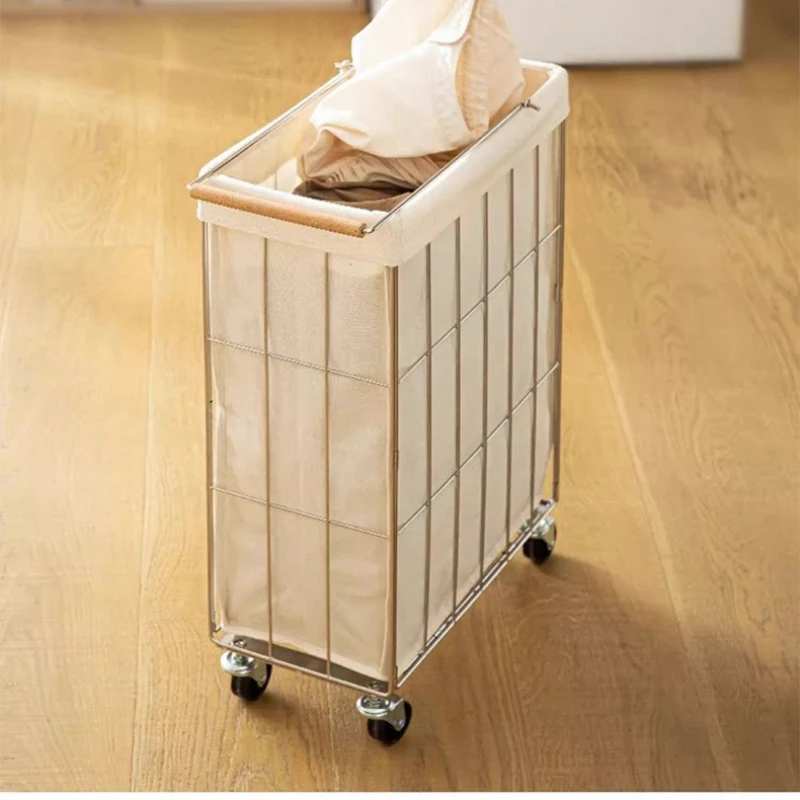Household stainless steel laundry basket trolley foldable bathroom bedroom guest room dirty clothes pants sorting storage basket
Household stainless steel laundry basket trolley foldable bathroom bedroom guest room dirty clothes pants sorting storage basket