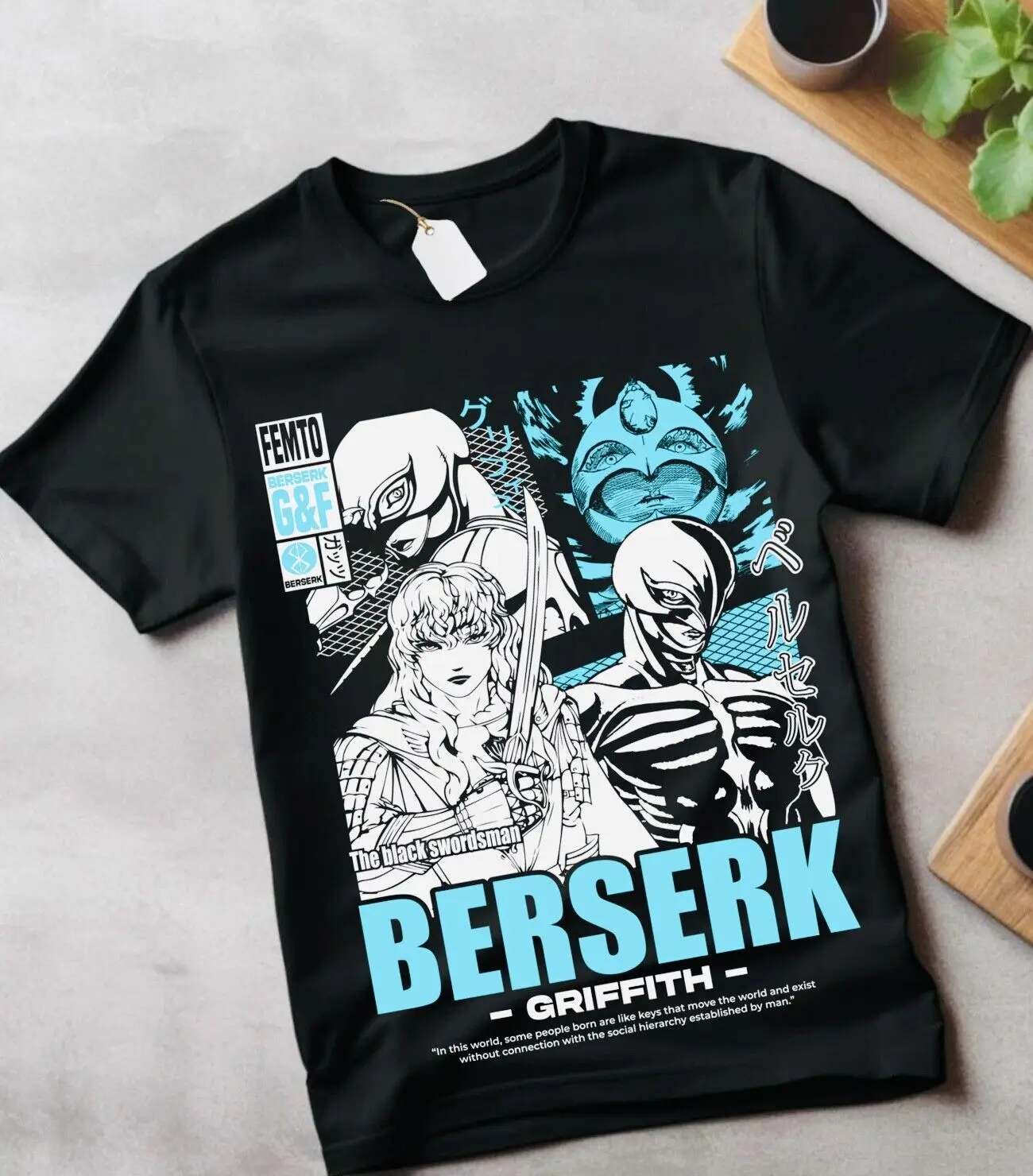 Berserk T-shirt Manga Strip Guts Berserker Armour Anime Black shirt gift clothes
Berserk T-shirt Manga Strip Guts Berserker Armour Anime Black shirt gift clothes