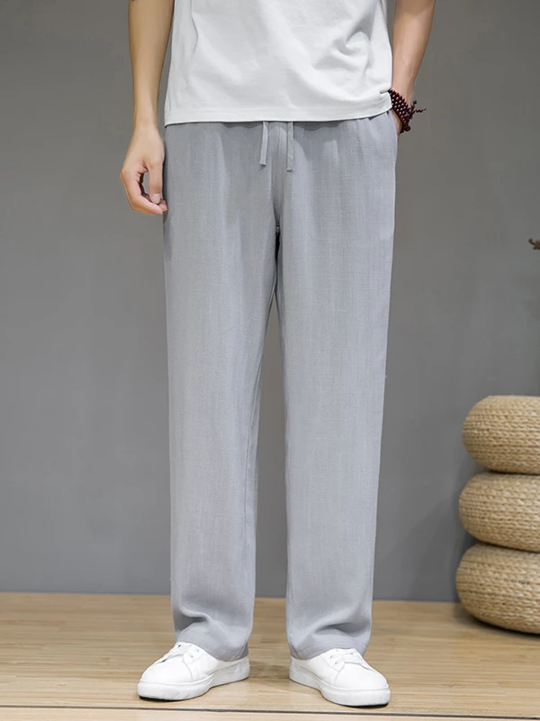 Новые мужские летние брюки из хлопка и льна, свободного кроя, прямые, тонкие, широкие, длинные, повседневные, в китайском стиле, удобные, дышащие, модные
Новые мужские летние брюки из хлопка и льна, свободного кроя, прямые, тонкие, широкие, длинные, повседневные, в китайском стиле, удобные, дышащие, модные