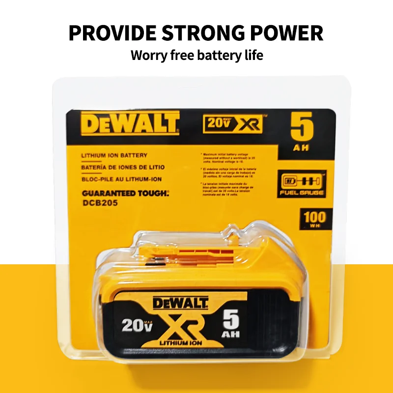 Original Dewalt 20V 6.0AH5.018650 Rechargeable Lithium Battery Suitable DCB184 DCB206DCB205DCB200 DCB609 Dewalt Battery 20V-60V
Original Dewalt 20V 6.0AH5.018650 Rechargeable Lithium Battery Suitable DCB184 DCB206DCB205DCB200 DCB609 Dewalt Battery 20V-60V