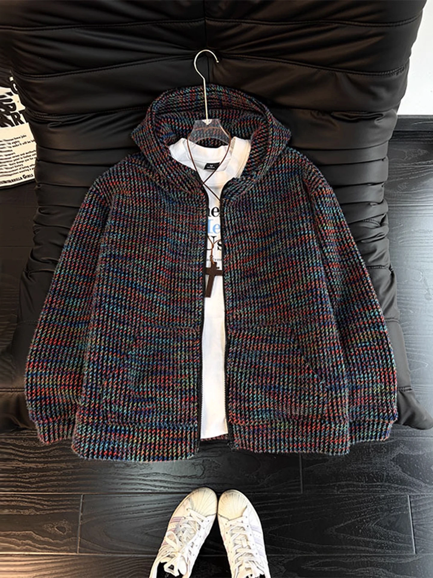 Утепленный вязаный кардиган в клетку для мужчин, зимний, в американском ретро-стиле, свободного кроя, с длинными рукавами, молодежный, модный
Утепленный вязаный кардиган в клетку для мужчин, зимний, в американском ретро-стиле, свободного кроя, с длинными рукавами, молодежный, модный