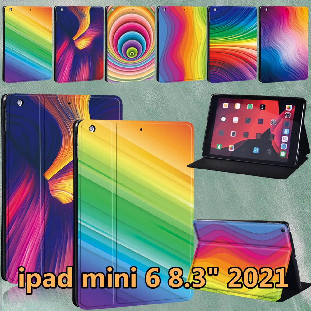 Новый чехол для IPad Mini 6, A2567, A2568, A2569, чехол для Apple IPad Mini 6, 2021, 8,3 дюйма, кожаный защитный чехол с акварельным узором
Новый чехол для IPad Mini 6, A2567, A2568, A2569, чехол для Apple IPad Mini 6, 2021, 8,3 дюйма, кожаный защитный чехол с акварельным узором