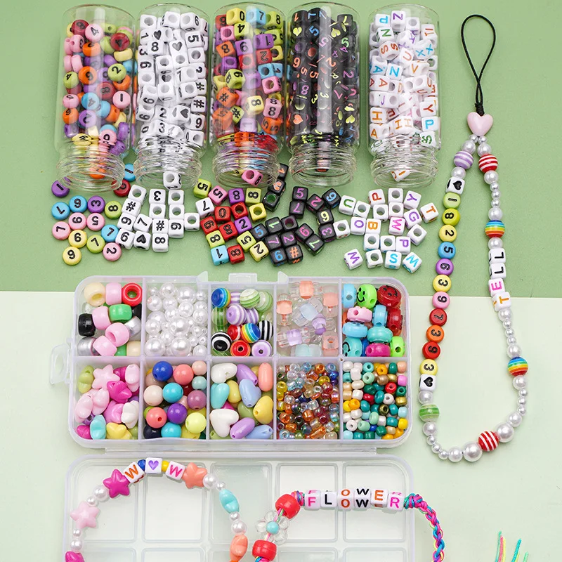 DIY Handmade Beaded Children's Toy Creative Loose Spacer Beads Crafts Making Bracelet Necklace Jewelry Kit Girl Toy Gift
DIY Handmade Beaded Children's Toy Creative Loose Spacer Beads Crafts Making Bracelet Necklace Jewelry Kit Girl Toy Gift