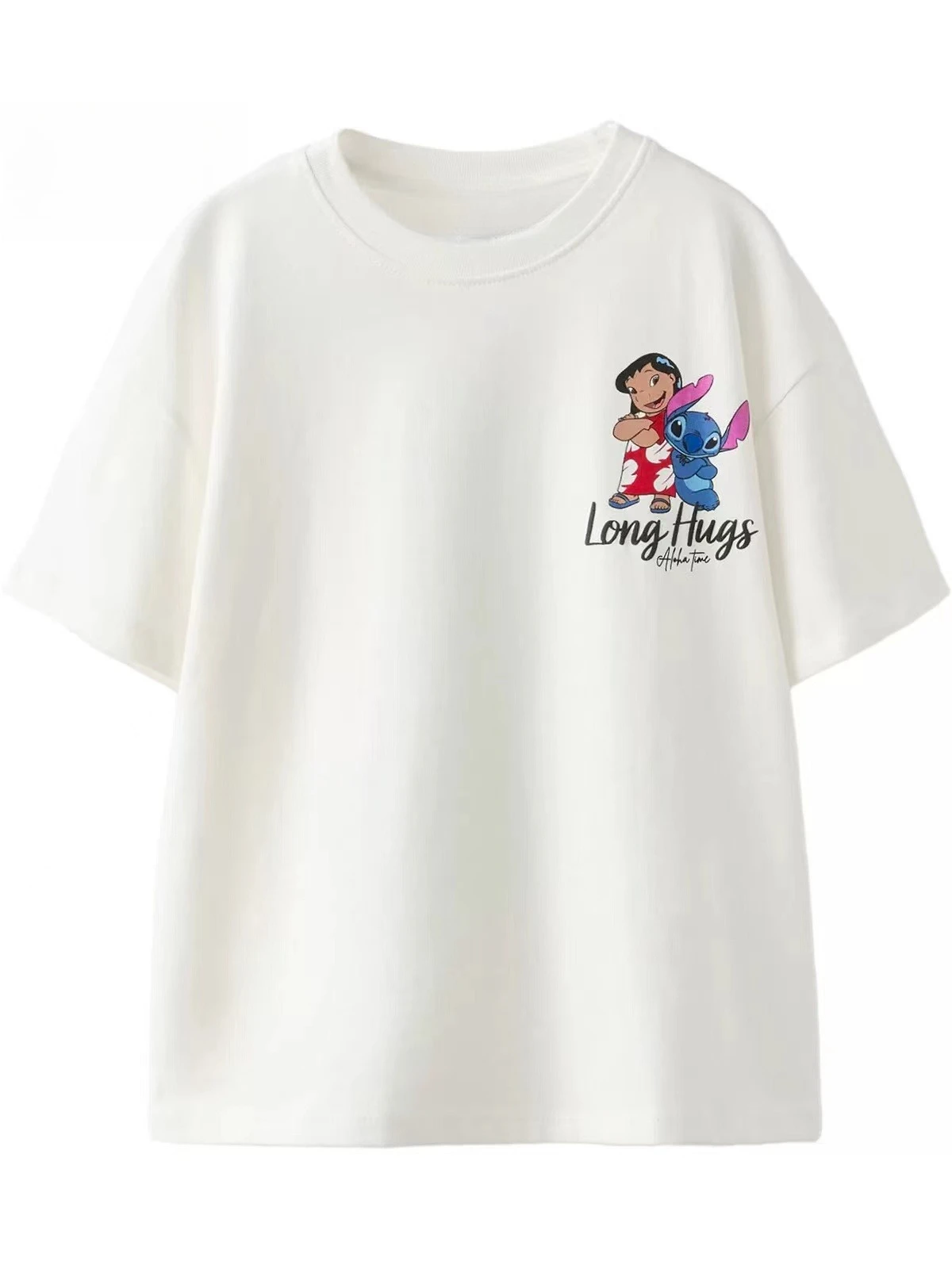 Disney "lilo and Stitch Long Hug" Animated Printed Summer T-shirt Men's and Women's Same Casual Sports Short-sleeved Family Top
Disney "lilo and Stitch Long Hug" Animated Printed Summer T-shirt Men's and Women's Same Casual Sports Short-sleeved Family Top