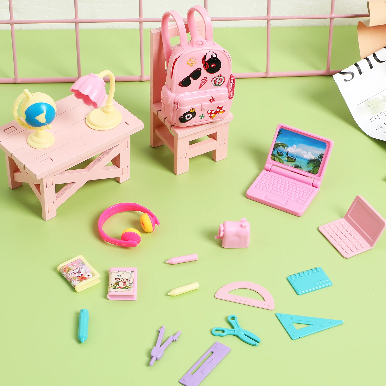 18 Pieces Mini School Supplies Set Colorful PVC House Accessories Realistic Design Lightweight Compact Toy Play
18 Pieces Mini School Supplies Set Colorful PVC House Accessories Realistic Design Lightweight Compact Toy Play