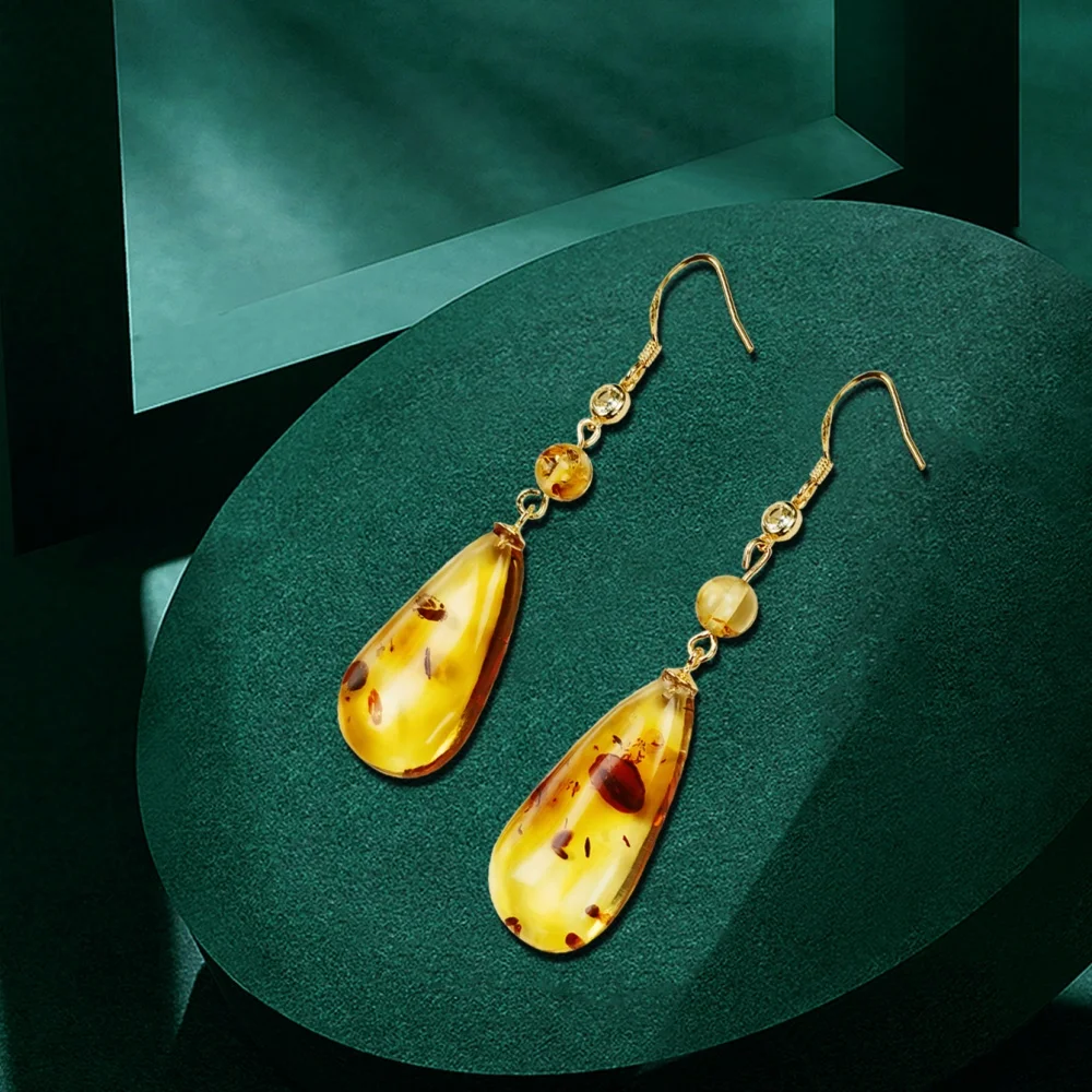 Amber Drop Earring 925 Sterling Silver Gold Plated Custom Fashion Jewelry Women Earrings
Amber Drop Earring 925 Sterling Silver Gold Plated Custom Fashion Jewelry Women Earrings