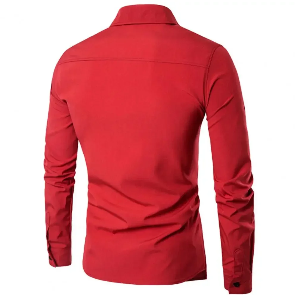 Stand Collar Fake Two-piece Men Shirt Double Placket Lapel Long Sleeve Slim Fit Formal Blazer Shirt Tops Fashion Social Shirt
Stand Collar Fake Two-piece Men Shirt Double Placket Lapel Long Sleeve Slim Fit Formal Blazer Shirt Tops Fashion Social Shirt
