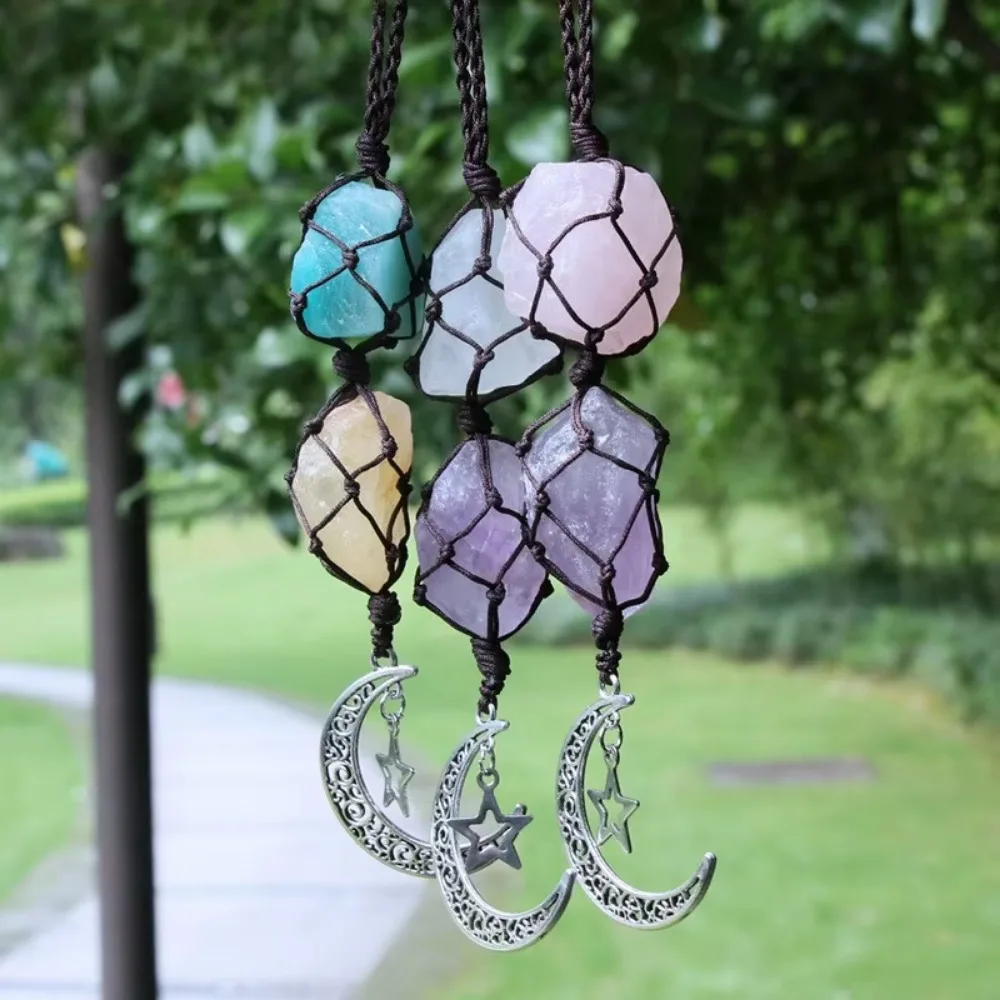 Mysterious Irregular Stone Hanging Ornament Handicraft Colorful Weaving Car Hanging Natural Car Crystal Pendant Home Decor
Mysterious Irregular Stone Hanging Ornament Handicraft Colorful Weaving Car Hanging Natural Car Crystal Pendant Home Decor
