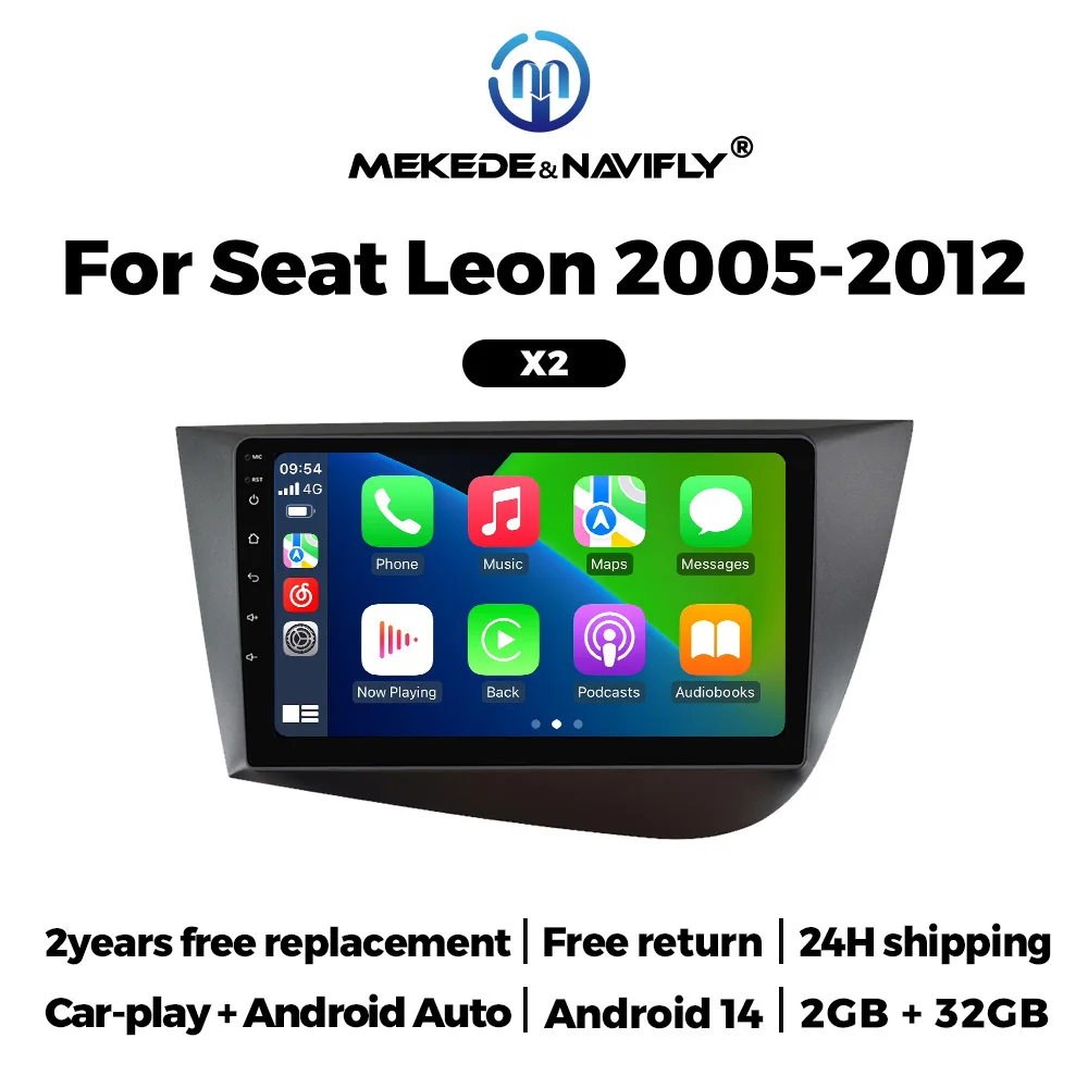 Автомагнитола NaviFly 9 дюймов 2Din с беспроводным CarPlay, Android, мультимедийный видеоплеер, стерео GPS для Seat Leon 2 MK2 2005-2012
Автомагнитола NaviFly 9 дюймов 2Din с беспроводным CarPlay, Android, мультимедийный видеоплеер, стерео GPS для Seat Leon 2 MK2 2005-2012