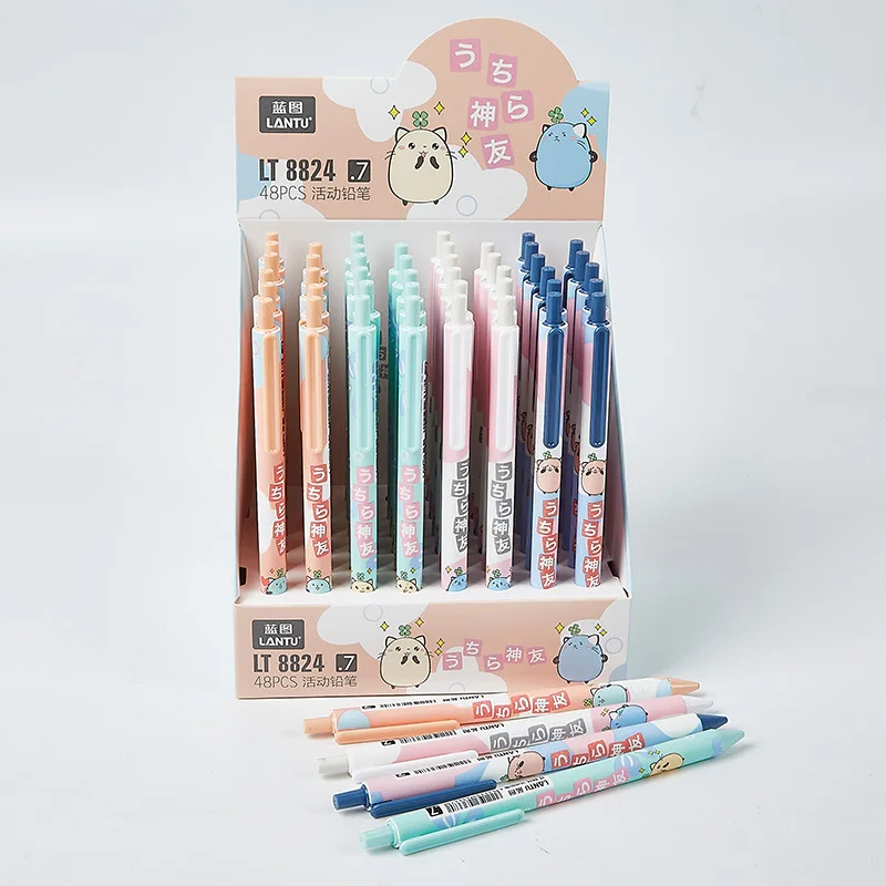 48pcs Kawaii Cartoon Mechanical Pencil for Kids Writing Pencil 0.5mm School Supplies Japanese Stationery Wholesale Pencils 0.7mm
48pcs Kawaii Cartoon Mechanical Pencil for Kids Writing Pencil 0.5mm School Supplies Japanese Stationery Wholesale Pencils 0.7mm