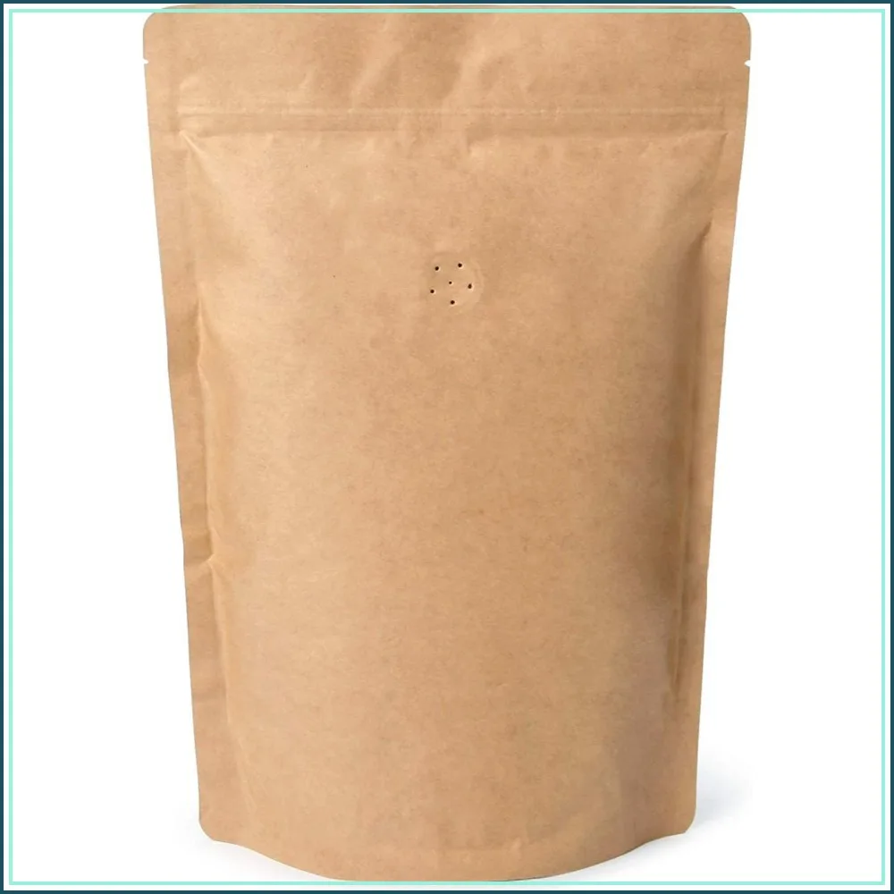 Natural Kraft Paper Stand Up Ziplock Coffee Bags – High Barrier with One-Way Valve & Resealable Zipper, 12 oz (0.75 lb), Pack of 100
Natural Kraft Paper Stand Up Ziplock Coffee Bags – High Barrier with One-Way Valve & Resealable Zipper, 12 oz (0.75 lb), Pack of 100