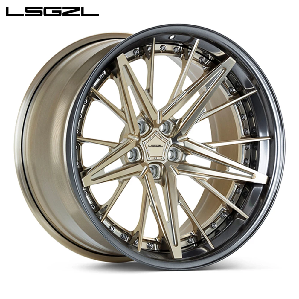 LSGZL 3 Piece Forged Wheel 17 18 19 20 21 22 Inch Aviation Aluminum Alloy 6061 Pcd5x120
LSGZL 3 Piece Forged Wheel 17 18 19 20 21 22 Inch Aviation Aluminum Alloy 6061 Pcd5x120