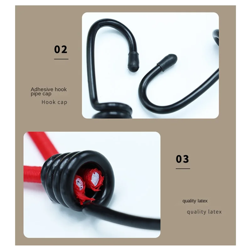 Hot Sale Camping Tent Elastic Rope Buckle Fixed Binding Belt Elastic Rope Hook Camping Canopy Accessories Pull Rope
Hot Sale Camping Tent Elastic Rope Buckle Fixed Binding Belt Elastic Rope Hook Camping Canopy Accessories Pull Rope