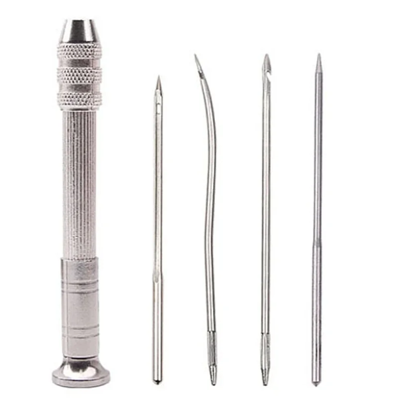 Multifunctional PU Leather Sewing Awl Set, DIY Leather Punch Stitching Repair Tool, Replaceable Sewing Needles Handmade Supplies
Multifunctional PU Leather Sewing Awl Set, DIY Leather Punch Stitching Repair Tool, Replaceable Sewing Needles Handmade Supplies