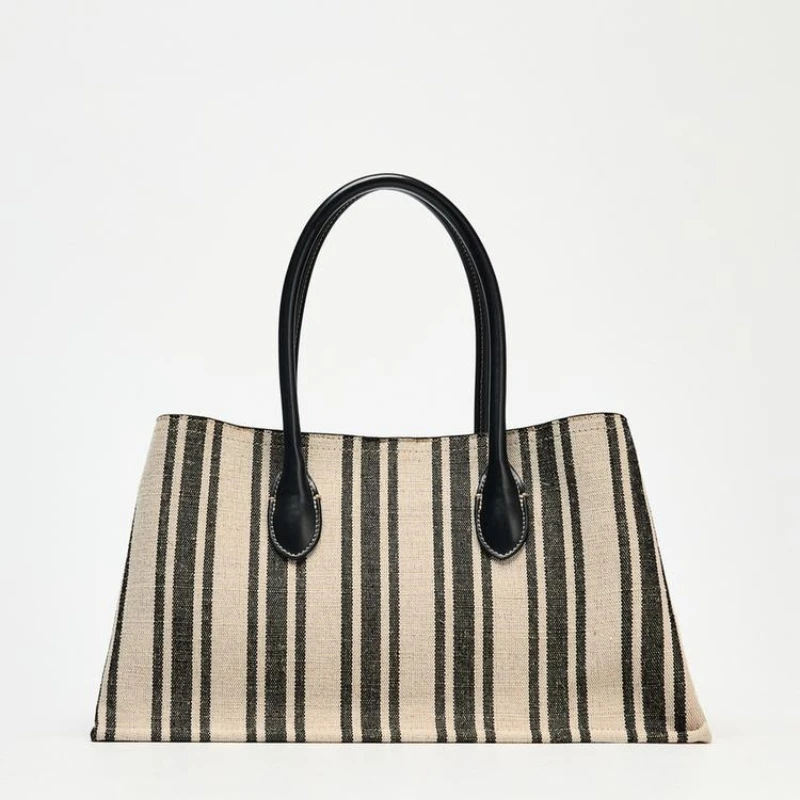 STRIPED SHOPPER TOTE BAG, Fashionable Top Handle Bag, Large Capacity Women's Shoulder Bag Luxury Design for Everyday Style
STRIPED SHOPPER TOTE BAG, Fashionable Top Handle Bag, Large Capacity Women's Shoulder Bag Luxury Design for Everyday Style