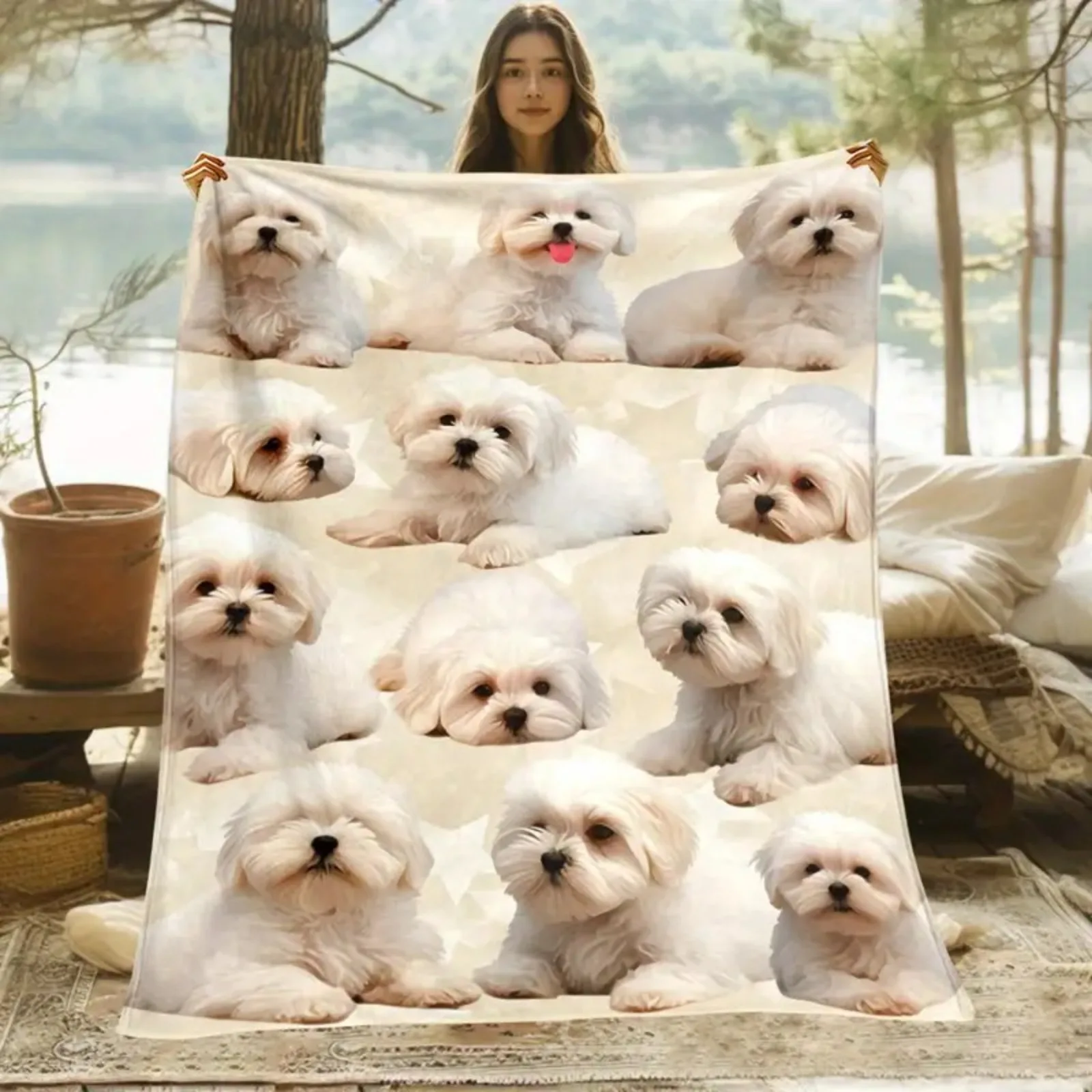 Cute Puppy Face Print Decorative Throw Blanket for Sofa, Bed, Home Decor, Camping, Travel, and Animal Lover Gift
Cute Puppy Face Print Decorative Throw Blanket for Sofa, Bed, Home Decor, Camping, Travel, and Animal Lover Gift