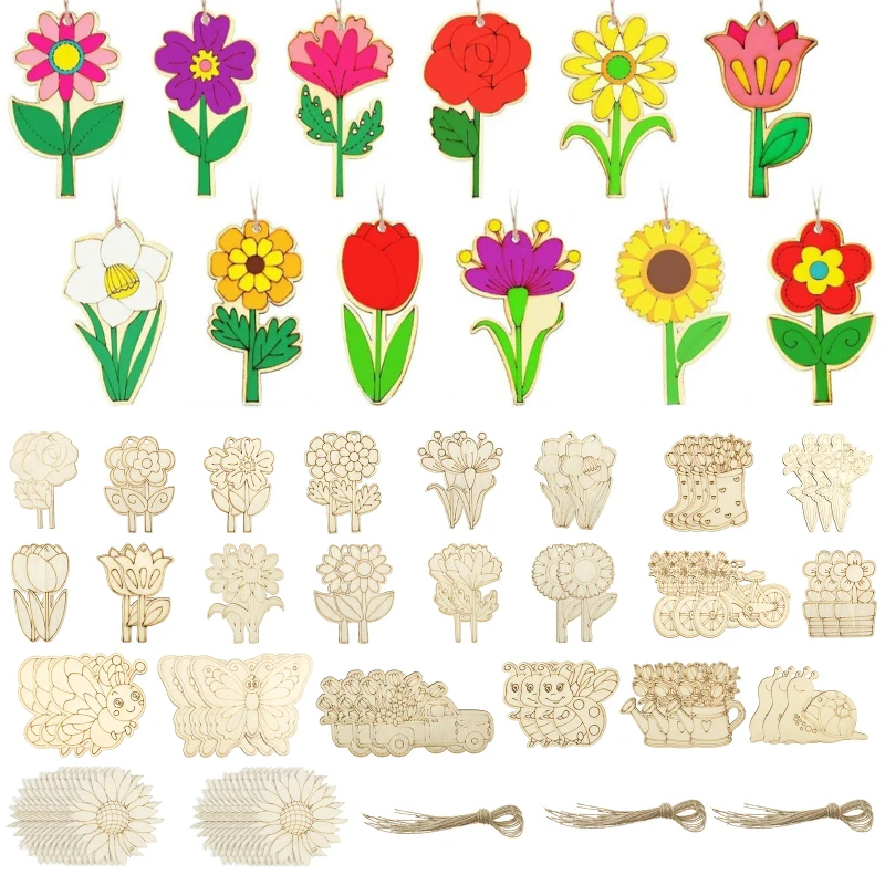 Деревянные весенние украшения для рисования с пеньковой веревкой DIY Пустой незавершенный деревянный вырез для поделок своими руками Украшение дома Ремесло
Деревянные весенние украшения для рисования с пеньковой веревкой DIY Пустой незавершенный деревянный вырез для поделок своими руками Украшение дома Ремесло