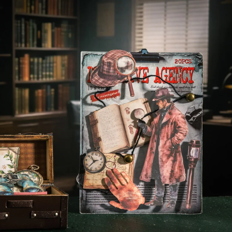 20 шт., серия «Детективное агентство», ретро клейкие наклейки, креативный декор для справочника, сделай сам, дневник, альбом для вырезок, эстетические принадлежности ручной работы
20 шт., серия «Детективное агентство», ретро клейкие наклейки, креативный декор для справочника, сделай сам, дневник, альбом для вырезок, эстетические принадлежности ручной работы